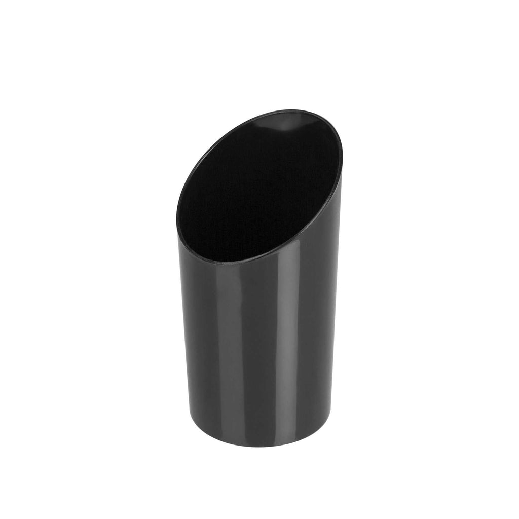 Mini Serve 3 oz Round Incline Shot Glass - Black, Plastic - 2" x 2" x 3 1/4" - 100 count box