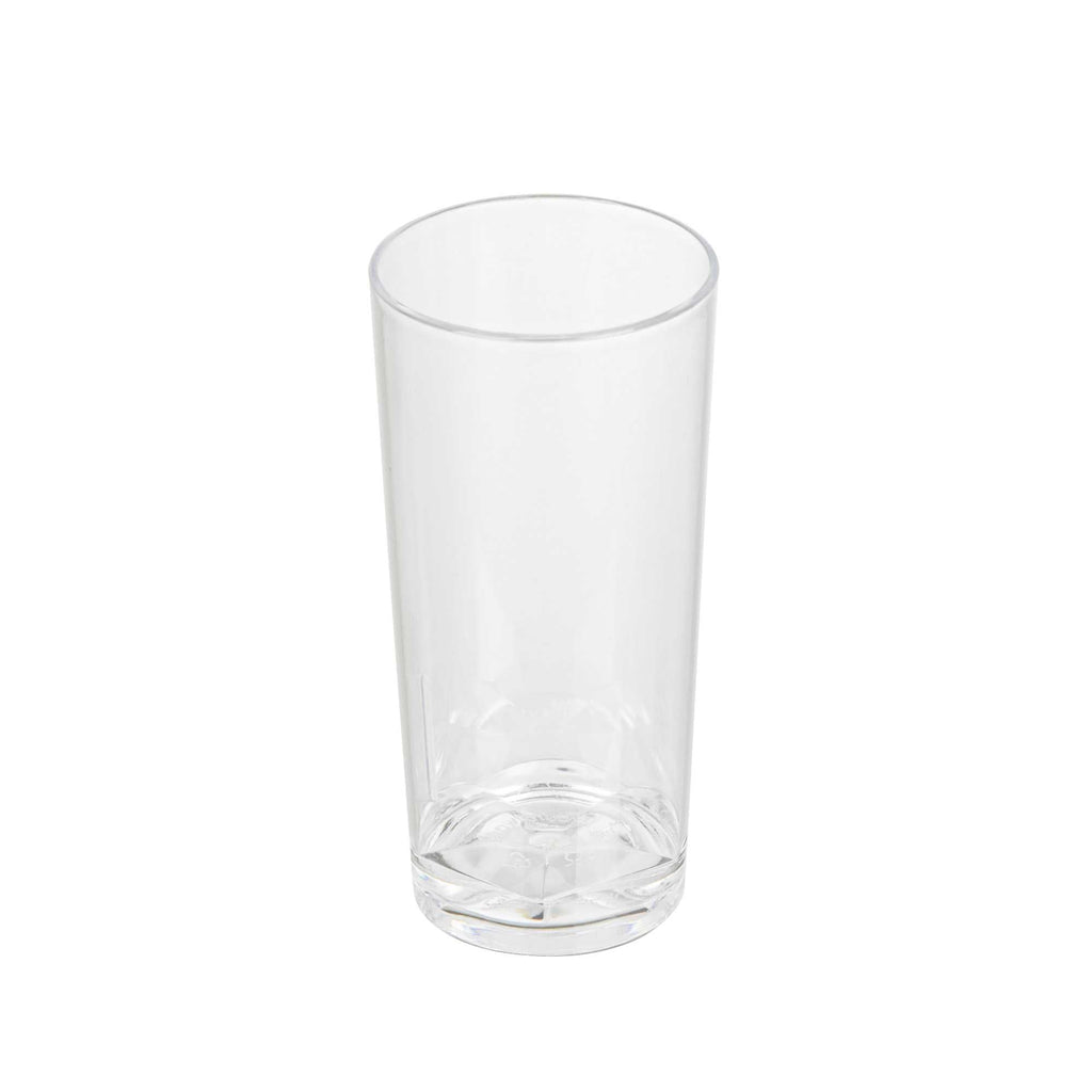 Mini Serve 2 oz Round Clear Plastic Cannello Shot Glass - 1 1/2" x 1 1/2" x 3" - 20 count box