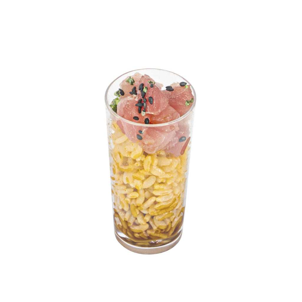 Mini Serve 2 oz Round Clear Plastic Cannello Shot Glass - 1 1/2" x 1 1/2" x 3" - 20 count box