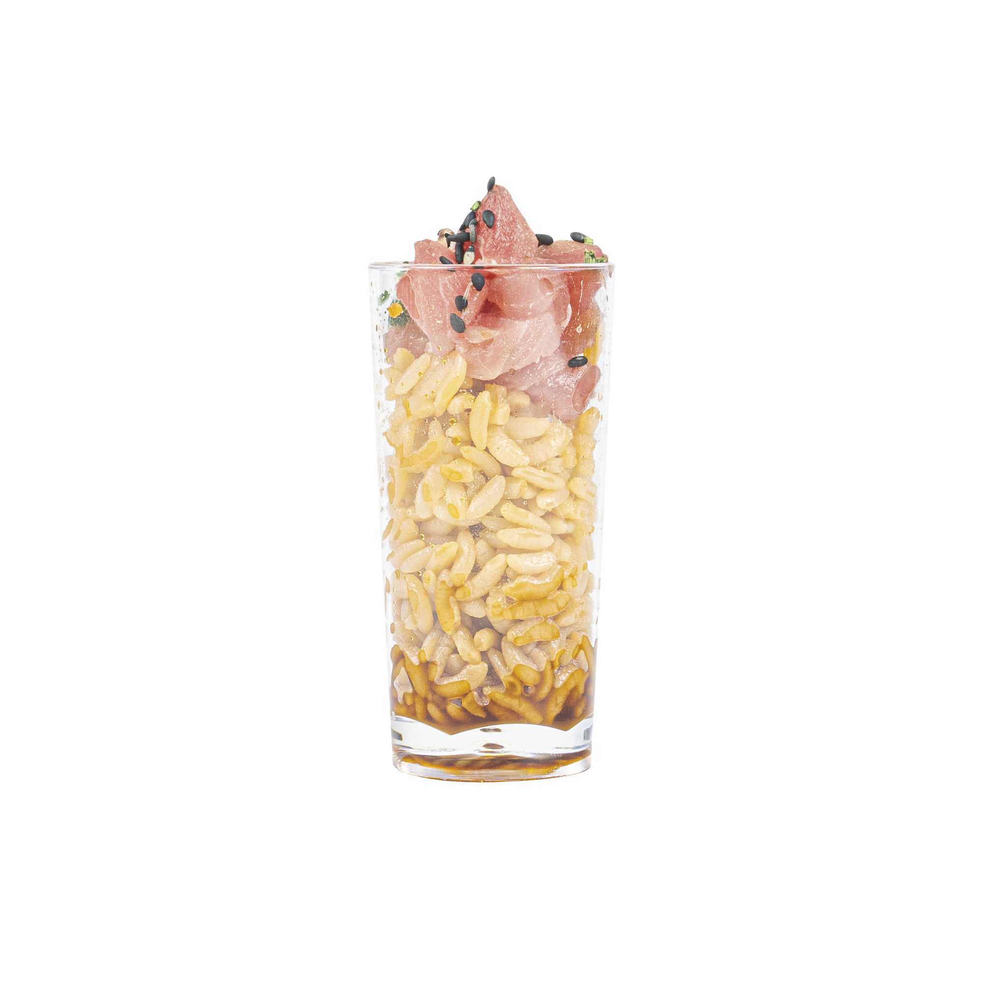 Mini Serve 2 oz Round Clear Plastic Cannello Shot Glass - 1 1/2" x 1 1/2" x 3" - 20 count box
