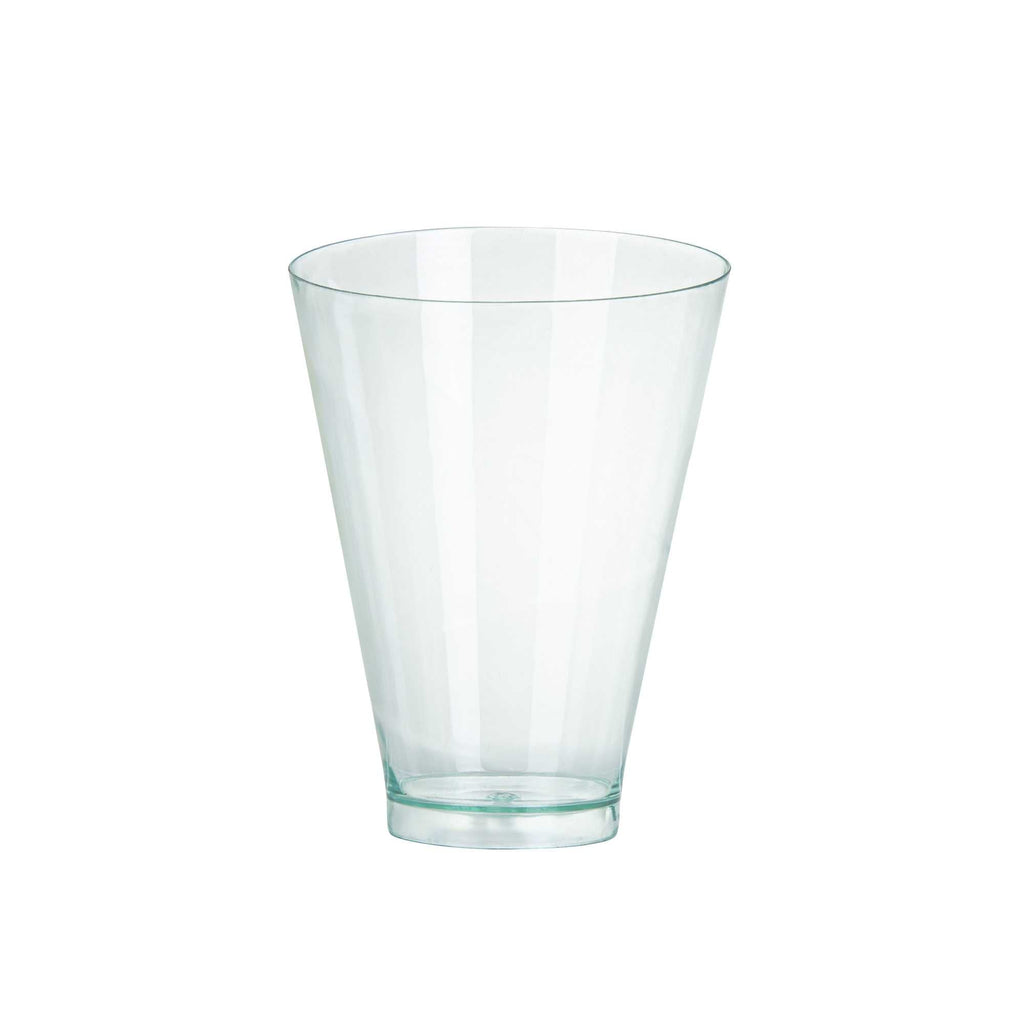 Mini Serve 7 oz Round Seagreen Plastic Incline Glass - 3" x 3" x 4" - 100 count box