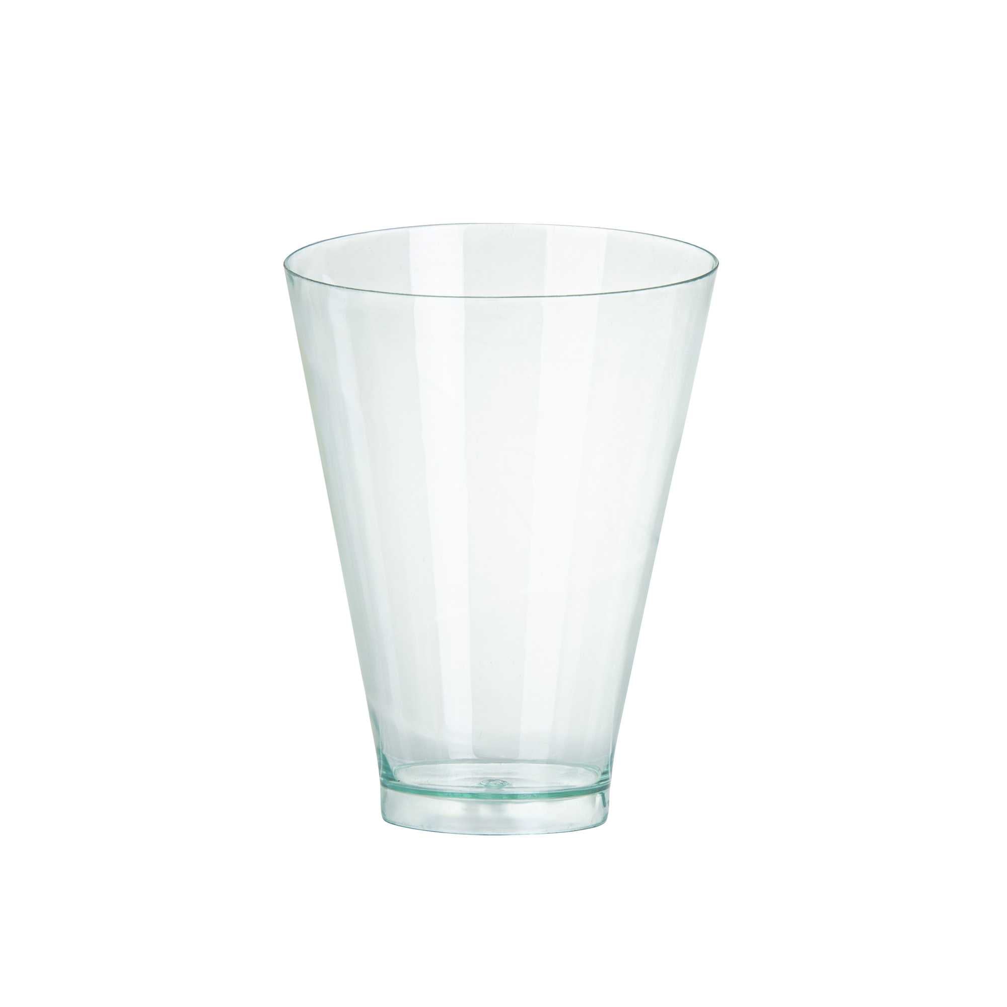 Mini Serve 7 oz Round Seagreen Plastic Incline Glass - 3" x 3" x 4" - 100 count box