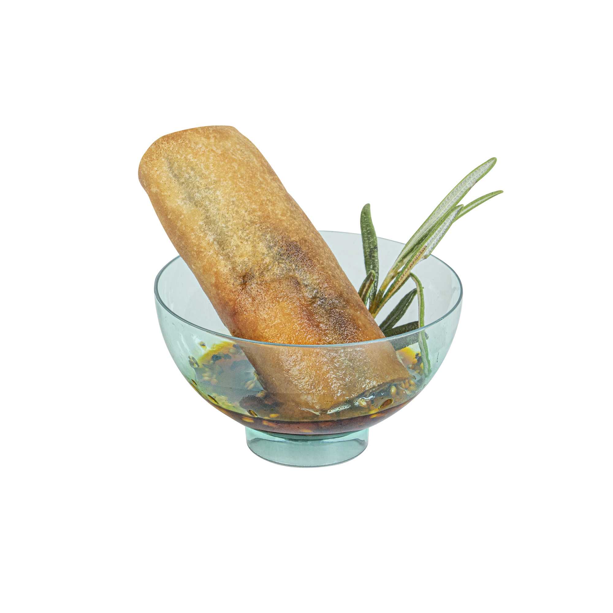 Mini Serve 2 oz Round Seagreen Plastic Coppa Bowl - 2 1/2" x 2 1/2" x 1" - 100 count box