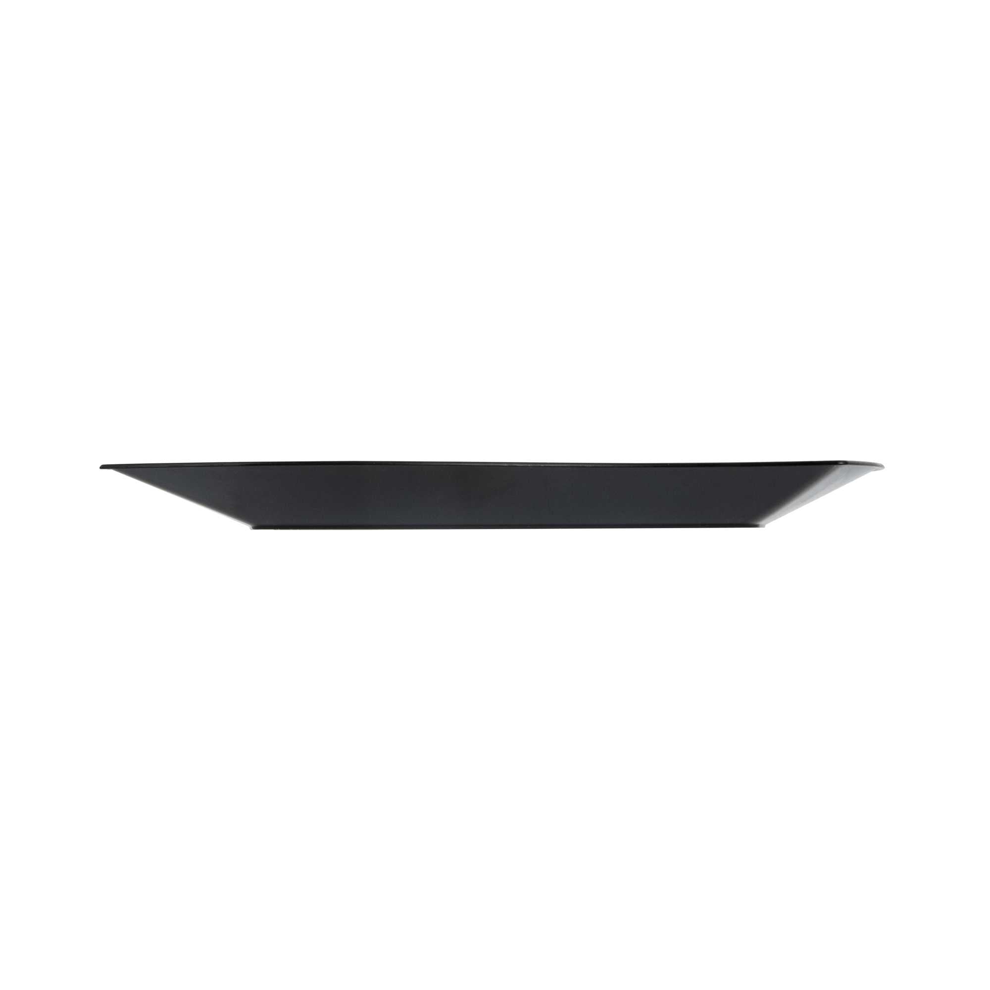 Maxi Serve Square Black Plastic Large Aqua Plate - 9" x 9" x 1/2" - 100 count box