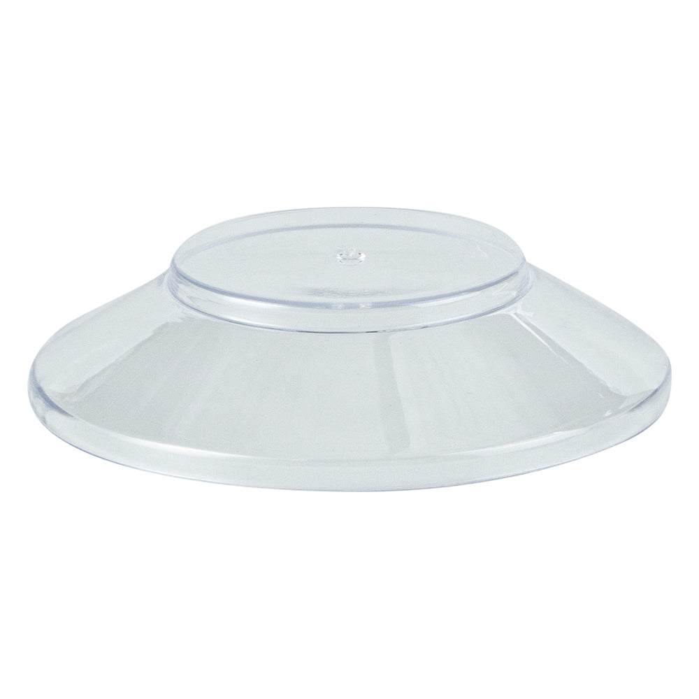 Mini Serve 4 oz Round Clear Plastic Medium Deli Cup - with Lid - 3 1/4" x 3 1/4" x 2" - 100 count box