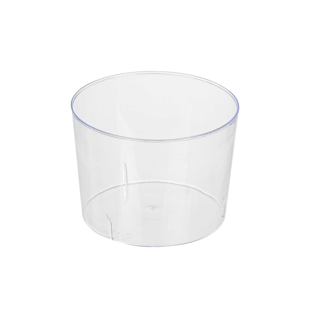 Mini Serve 6 oz Round Clear Plastic Cylindro Cup - 2 1/4" x 2 1/4" x 3" - 20 count box