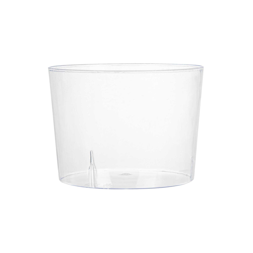 Mini Serve 6 oz Round Clear Plastic Cylindro Cup - 2 1/4" x 2 1/4" x 3" - 100 count box
