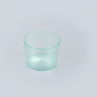Mini Serve 6 oz Round Seagreen Plastic Cylindro Cup - 2 1/4" x 2 1/4" x 3" - 100 count box