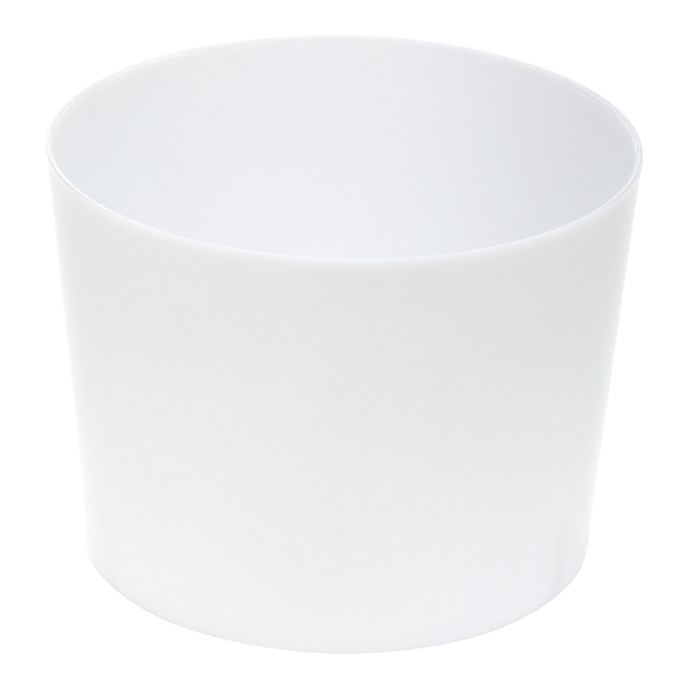 Mini Serve 6 oz Round White Plastic Cylindro Cup - 2 1/4" x 2 1/4" x 3" - 10 count box