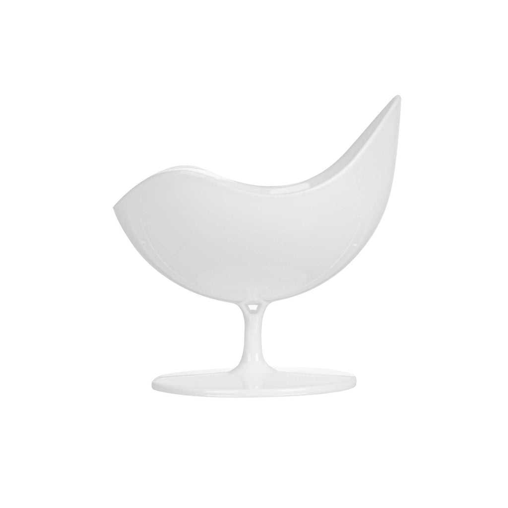 Mini Serve 2 oz Round White Plastic Ball Chair - 2 3/4" x 2 3/4" x 2 3/4" - 100 count box