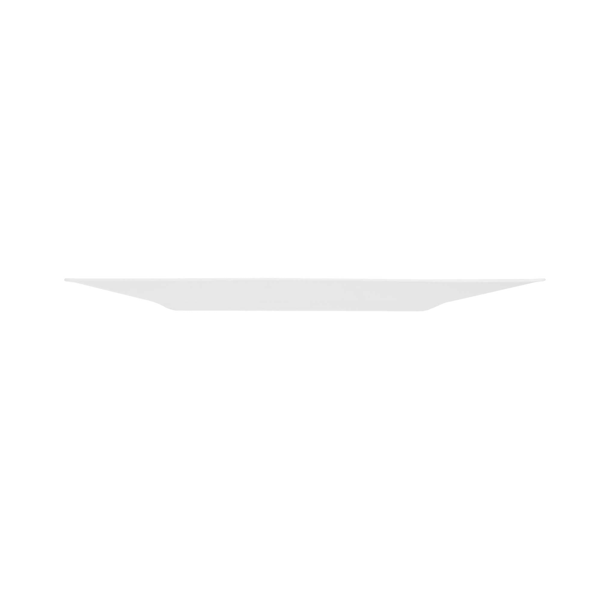 Maxi Serve Square White Plastic Dinner Plate - 10 3/4" x 10 3/4" x 1/2" - 100 count box