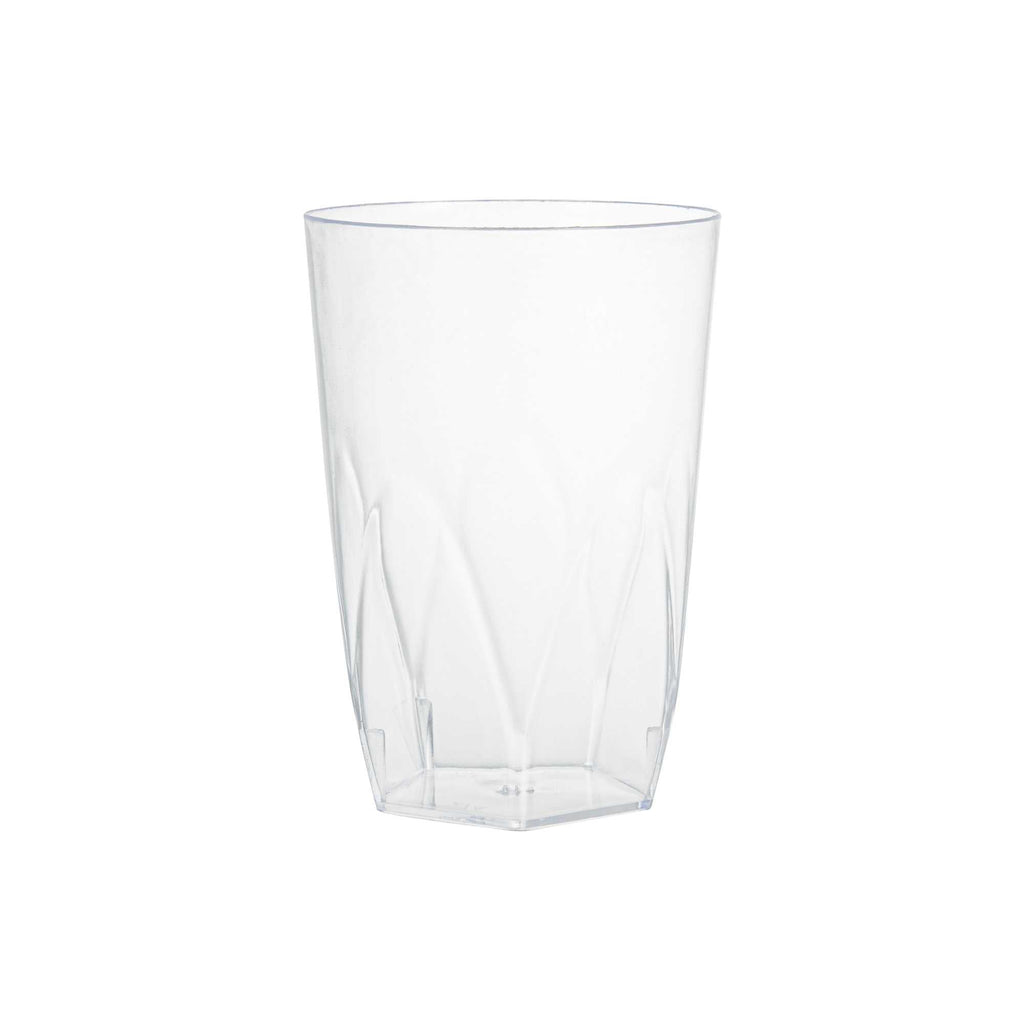 Bev Tek 5 oz Round Clear Plastic Edge Glass - 2 1/4" x 2 1/4" x 3 1/4" - 20 count box