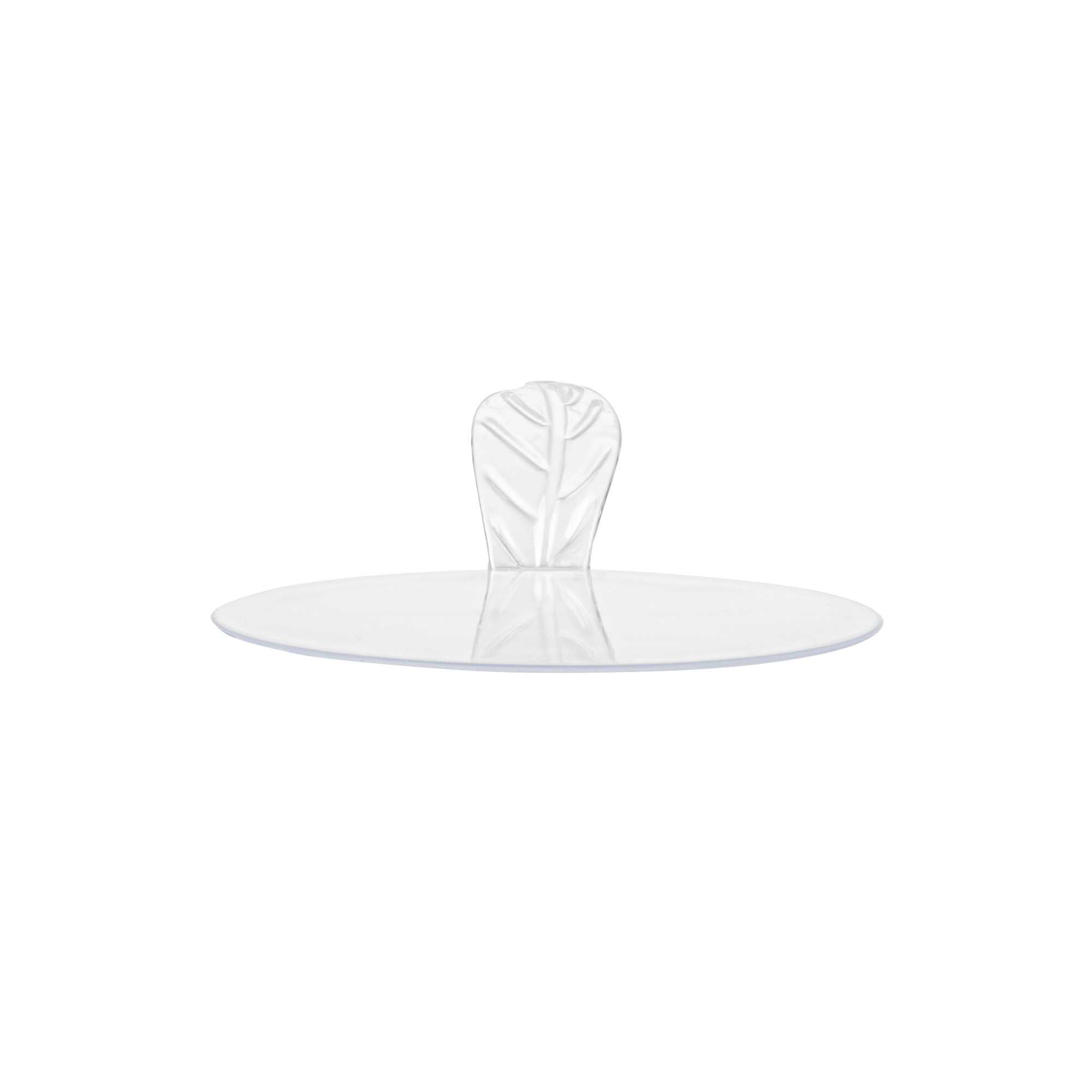 Pastry Tek Round Clear Plastic Pastry Pallet - 3" x 3" x 1" - 100 count box
