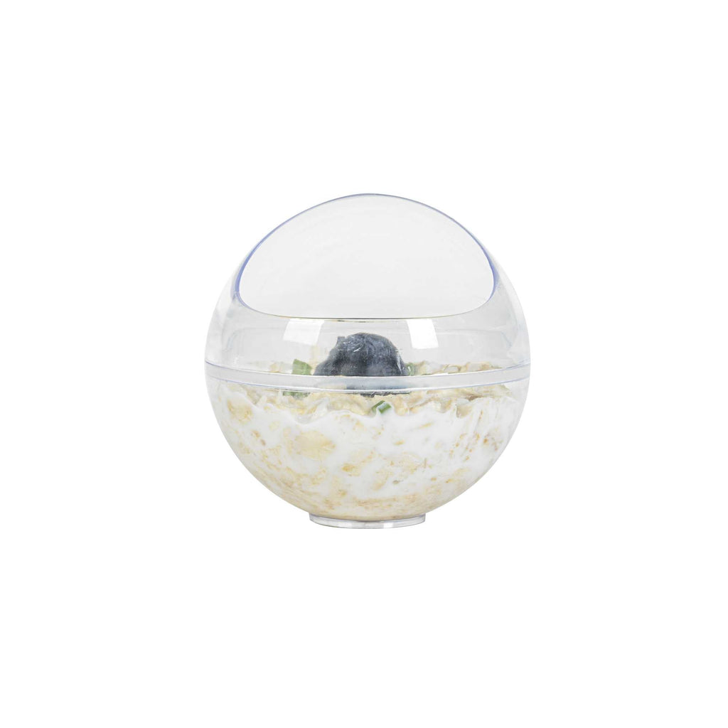 Mini Serve 3 oz Round Clear Plastic Balloon Bowl - 2 1/2" x 2 1/2" x 2 1/2" - 10 count box