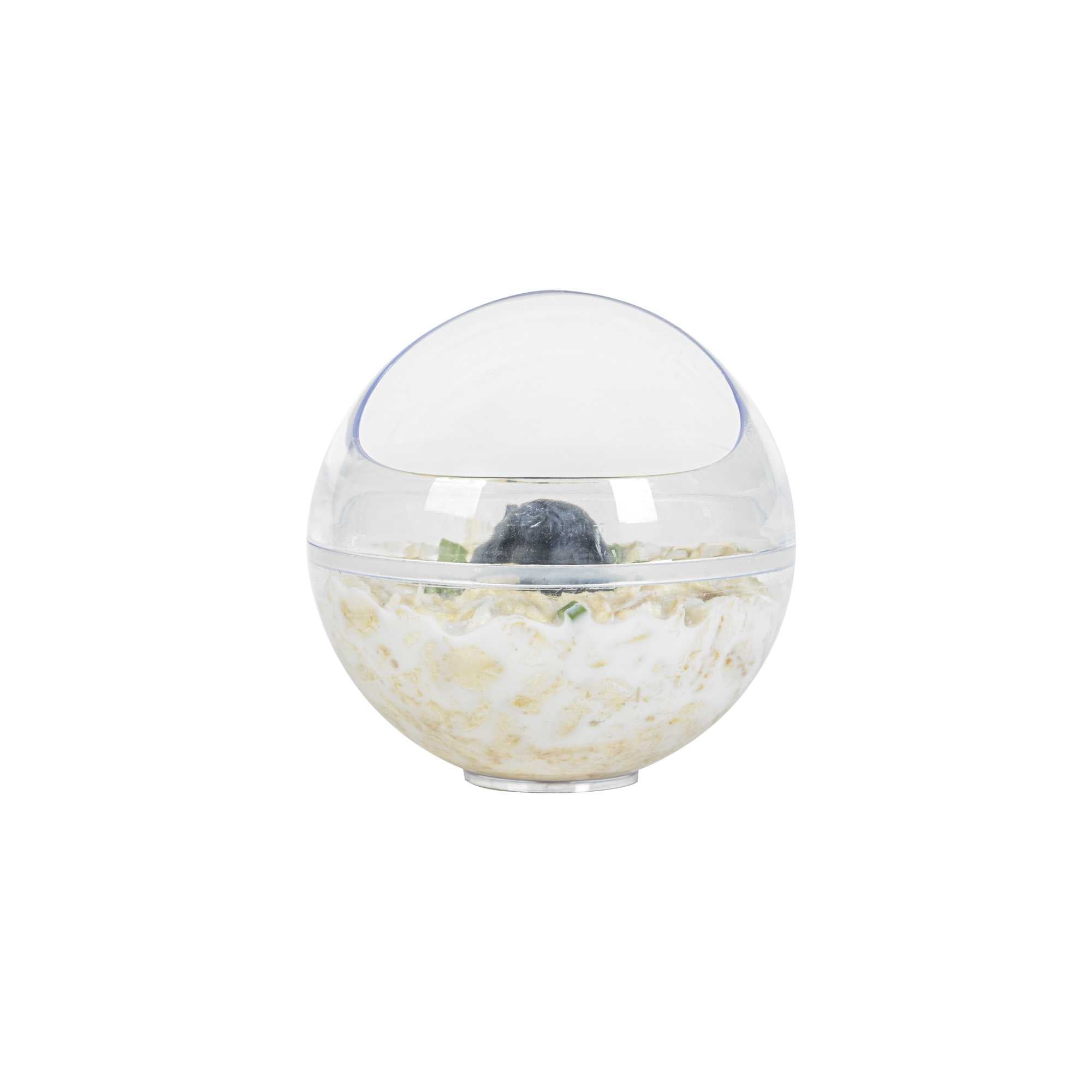 Mini Serve 3 oz Round Clear Plastic Balloon Bowl - 2 1/2" x 2 1/2" x 2 1/2" - 100 count box