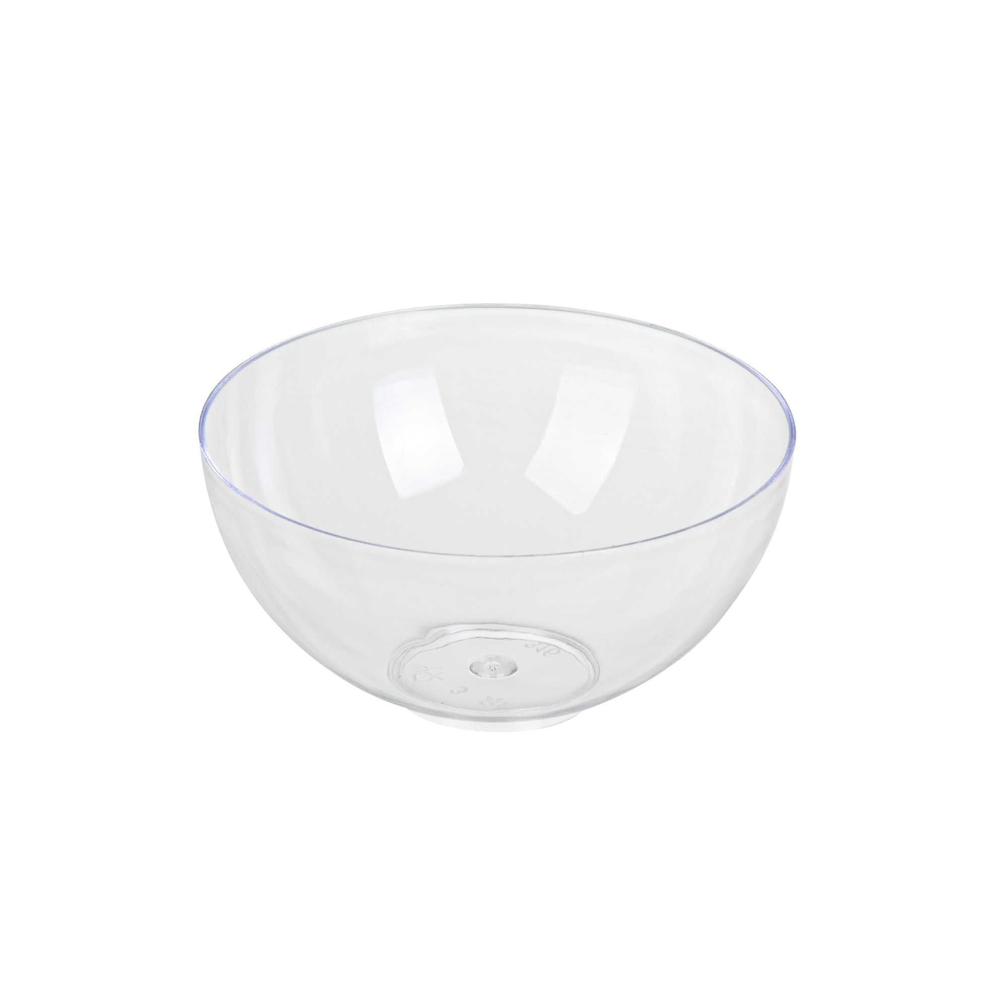 Mini Serve 3 oz Round Clear Plastic Balloon Bowl - 2 1/2" x 2 1/2" x 2 1/2" - 100 count box