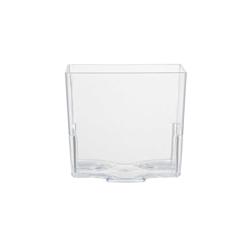 Mini Serve 5 oz Square Clear Plastic Large Quadrato Cube - 2 1/4" x 2 1/4" x 2 1/4" - 20 count box