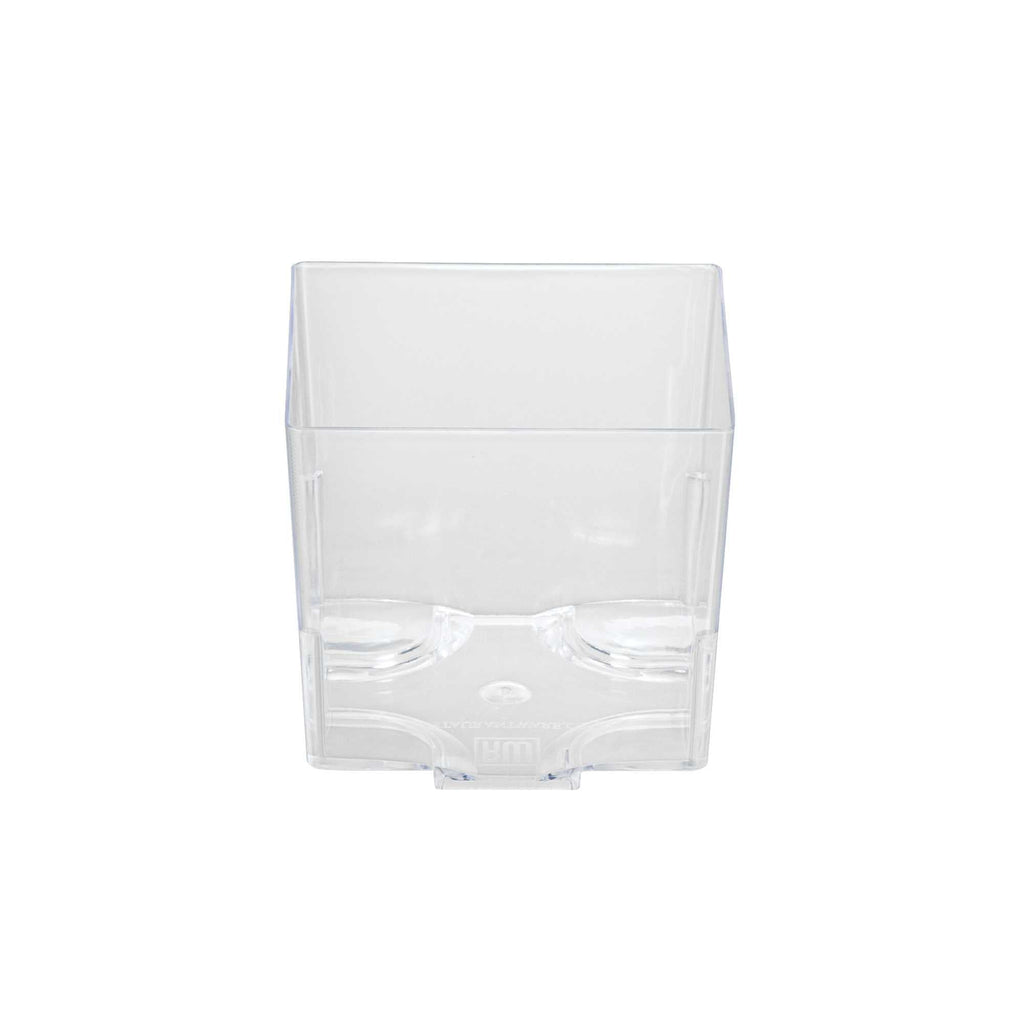Mini Serve 5 oz Square Clear Plastic Large Quadrato Cube - 2 1/4" x 2 1/4" x 2 1/4" - 20 count box