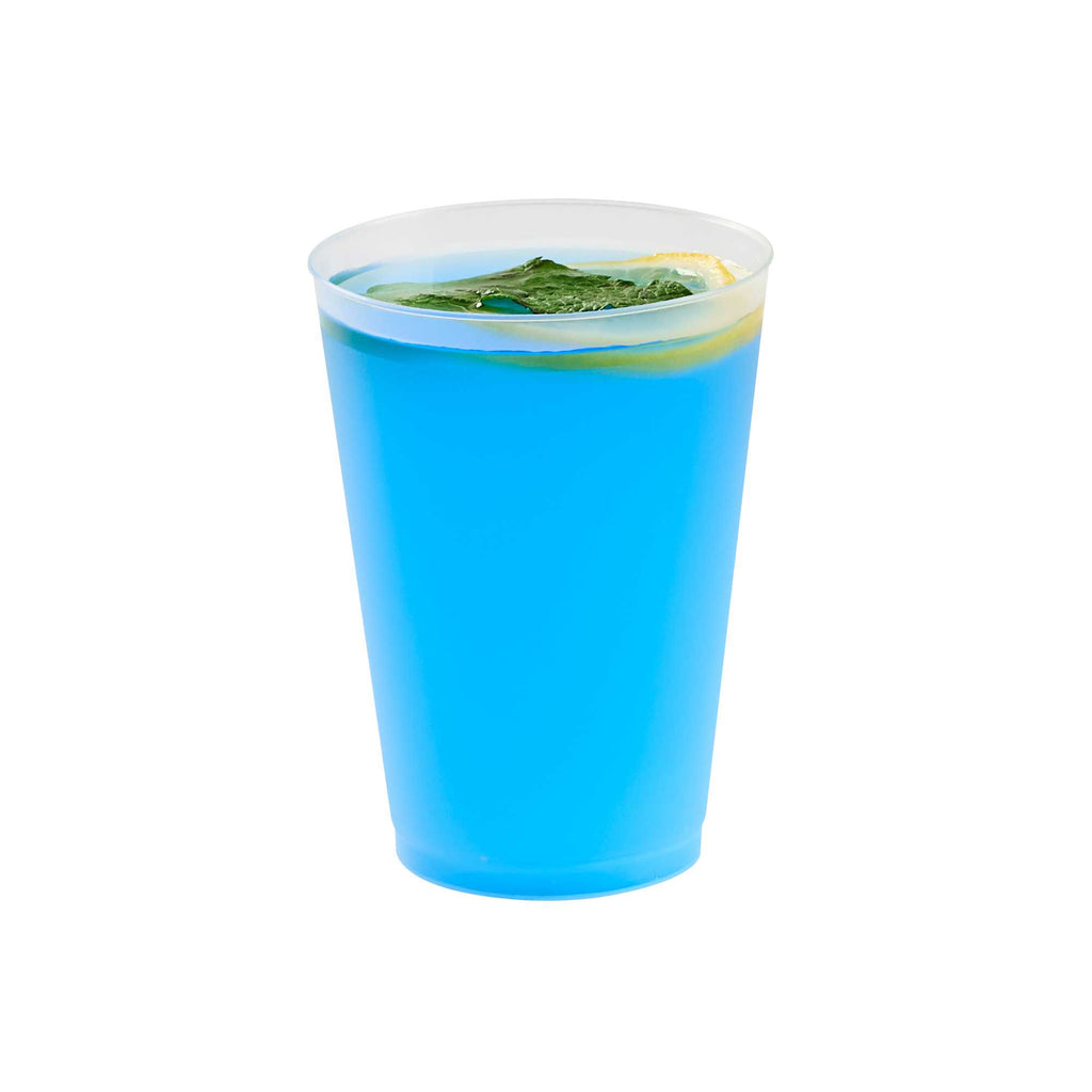 Flexi Grip 12 oz Round Frosted Plastic Cup - 3 1/4" x 3 1/4" x 4 1/4" - 25 count box
