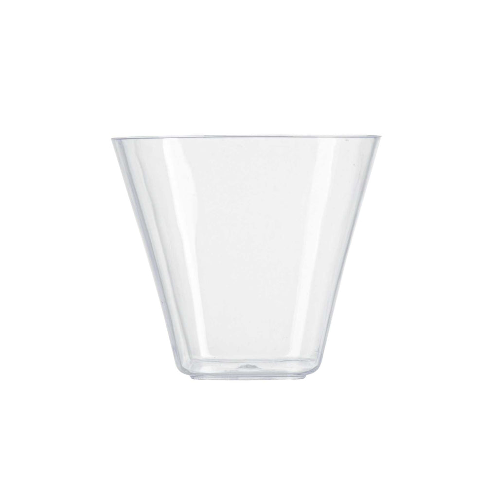 Mini Serve 4 oz Square Clear Plastic Bellissima Tasting Cup - 2 1/2" x 2 1/2" x 2 1/4" - 100 count box