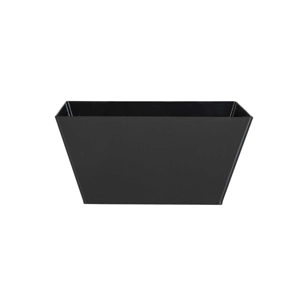 Maxi Serve 18 oz Square Black Plastic Medium Modern Bowl - 6 3/4" x 6 3/4" x 3" - 25 count box