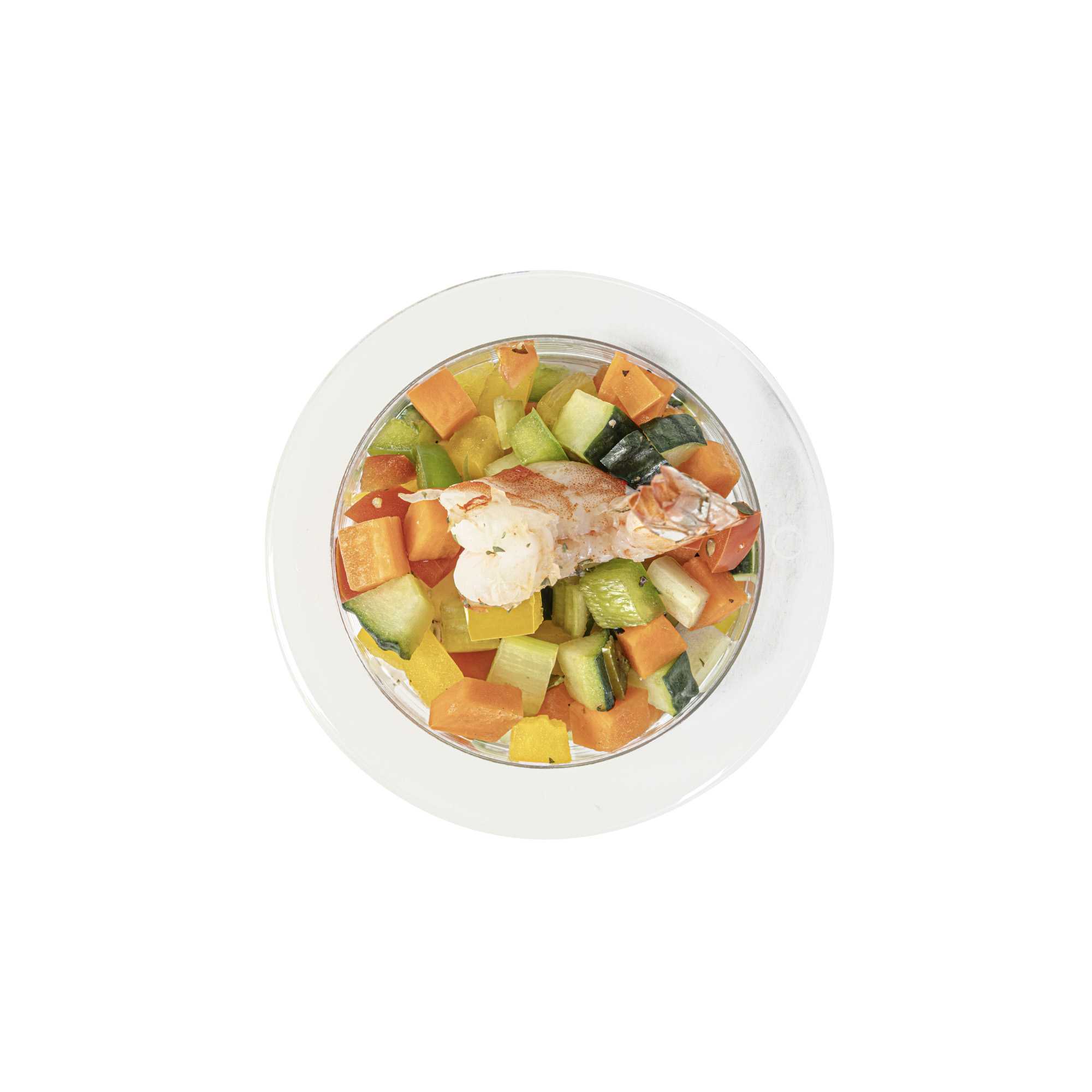 Mini Serve 3 oz Round Clear Plastic Gastronomique Petri Dish - 3 1/4" x 3 1/4" x 1" - 100 count box