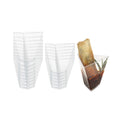 Mini Serve 4 oz Clear Plastic Torcente Dessert Cup - 3" x 2 1/2" x 2 3/4" - 100 count box