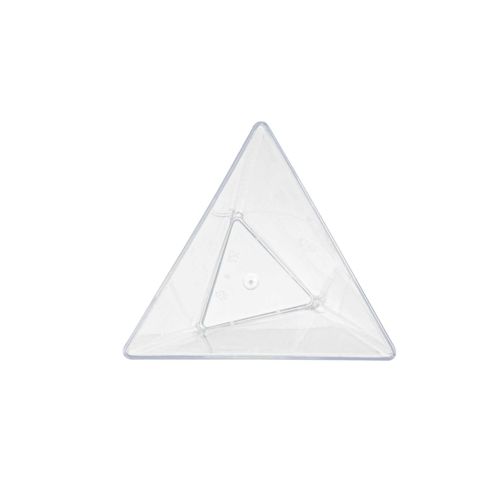 Mini Serve 4 oz Clear Plastic Torcente Dessert Cup - 3" x 2 1/2" x 2 3/4" - 25 count box