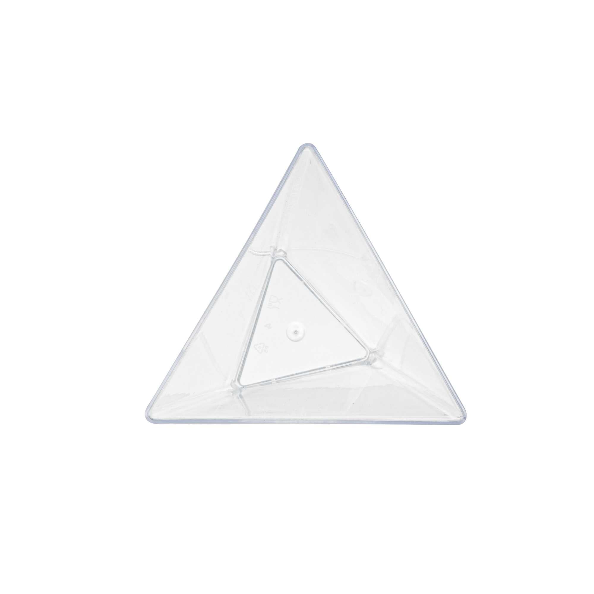 Mini Serve 4 oz Clear Plastic Torcente Dessert Cup - 3" x 2 1/2" x 2 3/4" - 25 count box