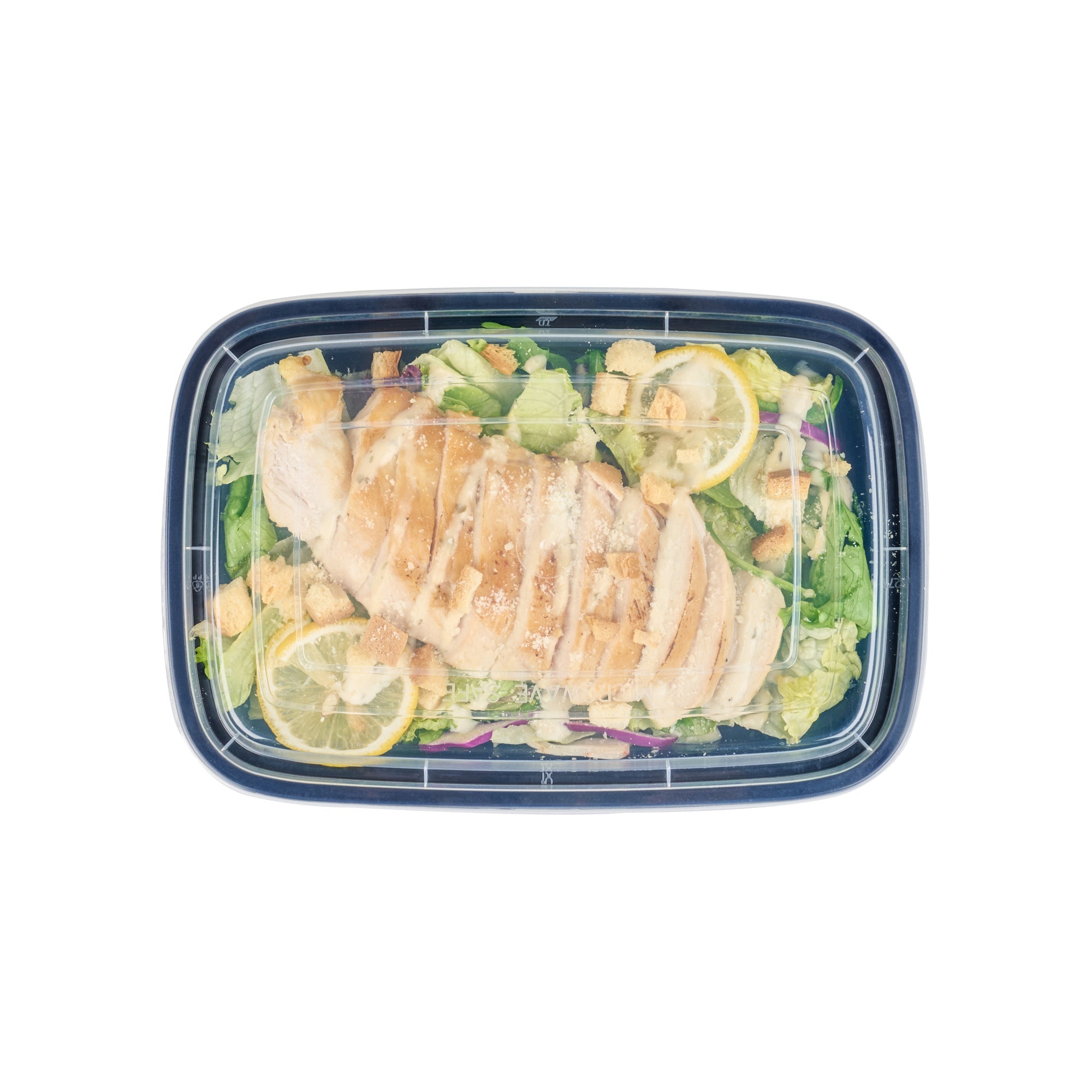 Asporto 28 oz Rectangle Black Plastic To Go Box - with Clear Lid, Microwavable - 8 3/4" x 6" x 1 1/2" - 50 count box