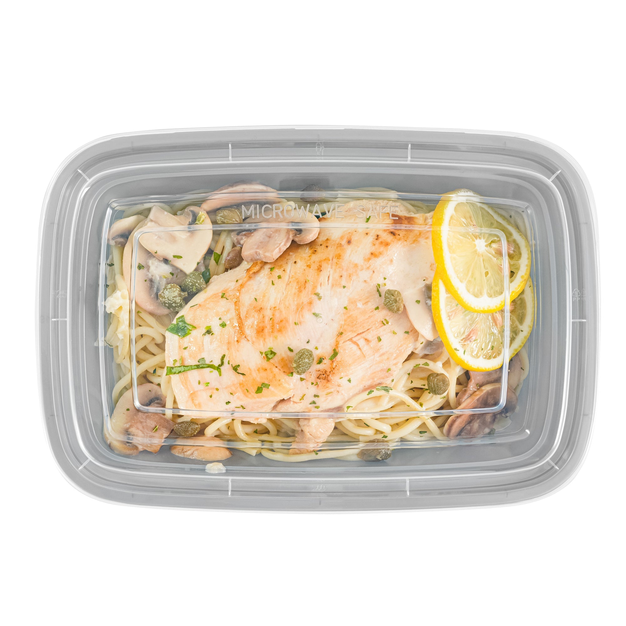 Asporto 38 oz Rectangle Silver Plastic To Go Box - with Clear Lid, Microwavable - 8 3/4" x 6" x 2" - 100 count box