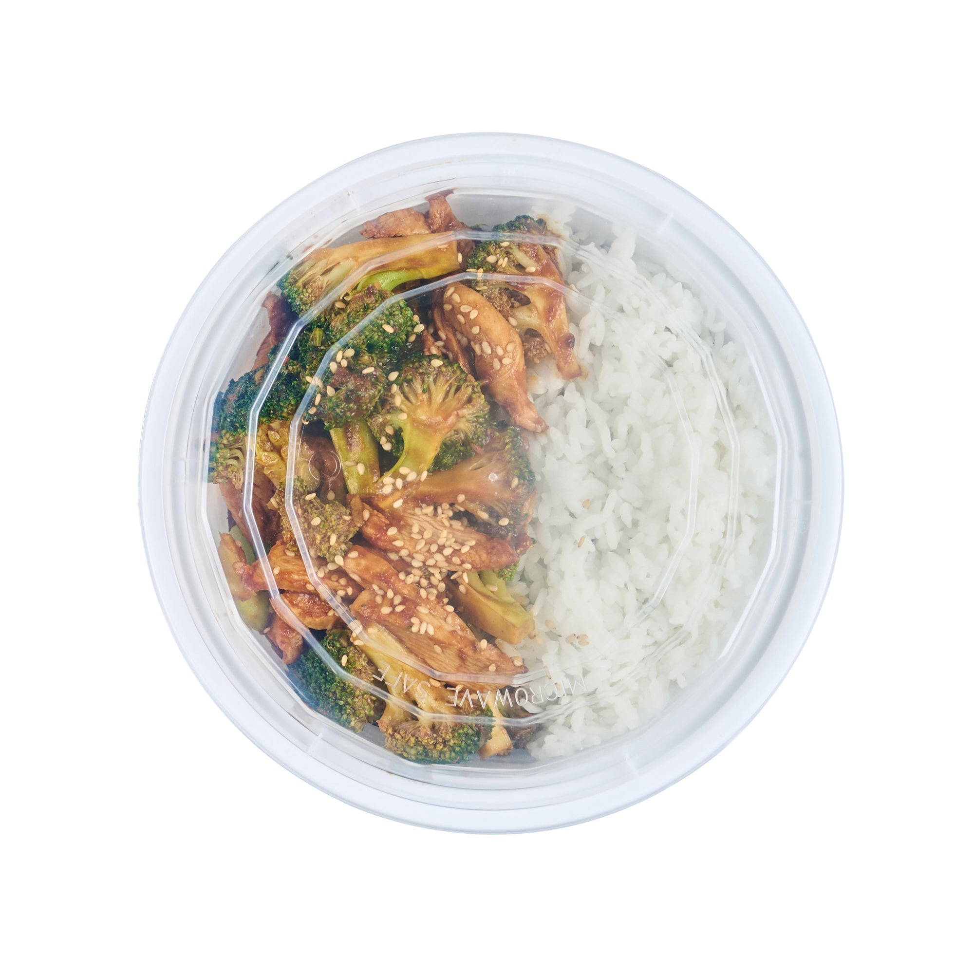 Asporto 32 oz Round White Plastic To Go Box - with Clear Lid, Microwavable - 7 1/4" x 7 1/4" x 3" - 50 count box