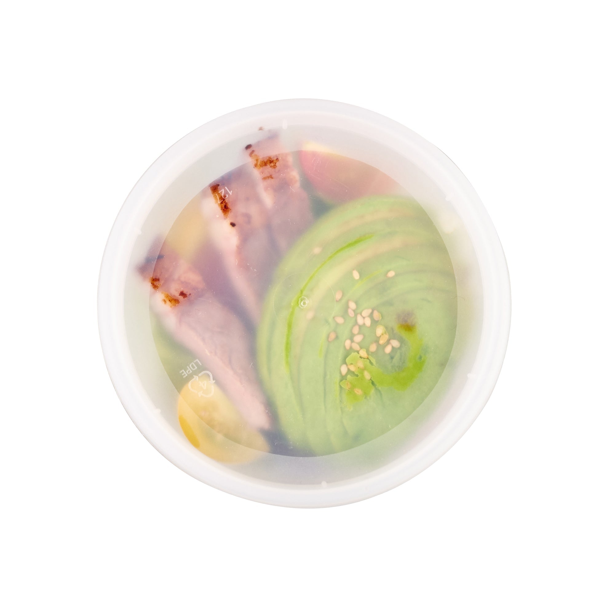 Asporto 12 oz Round Clear Plastic Soup Container - with Lid, Microwavable - 4 1/2" x 4 1/2" x 2 1/2" - 25 count box