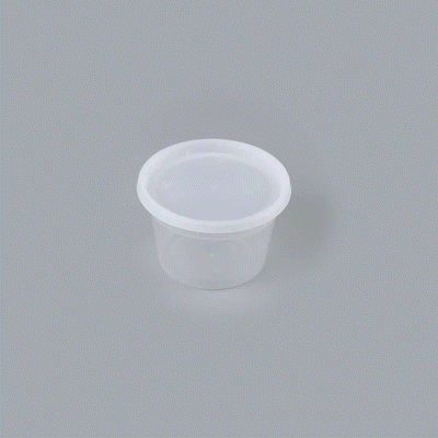 Asporto 16 oz Round Clear Plastic Soup Container - with Lid, Microwavable - 4 1/2" x 4 1/2" x 3" - 25 count box