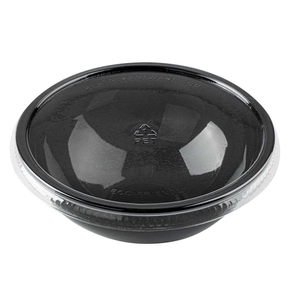 Maxi Serve Round Clear Plastic Lid - Fits 18 oz Salad Bowl - 200 count box