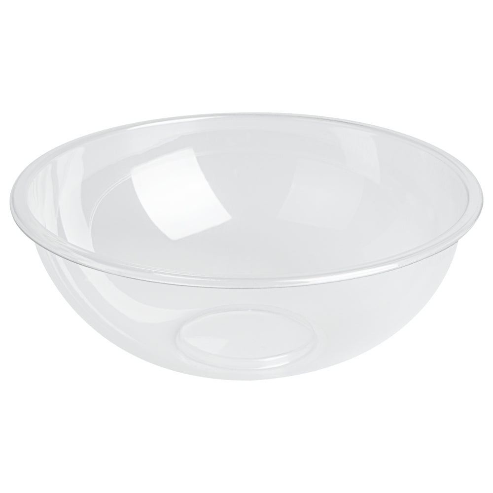 Maxi Serve 21 oz Round Clear Plastic Salad Bowl - 6 3/4" x 6 3/4" x 2 1/2" - 200 count box