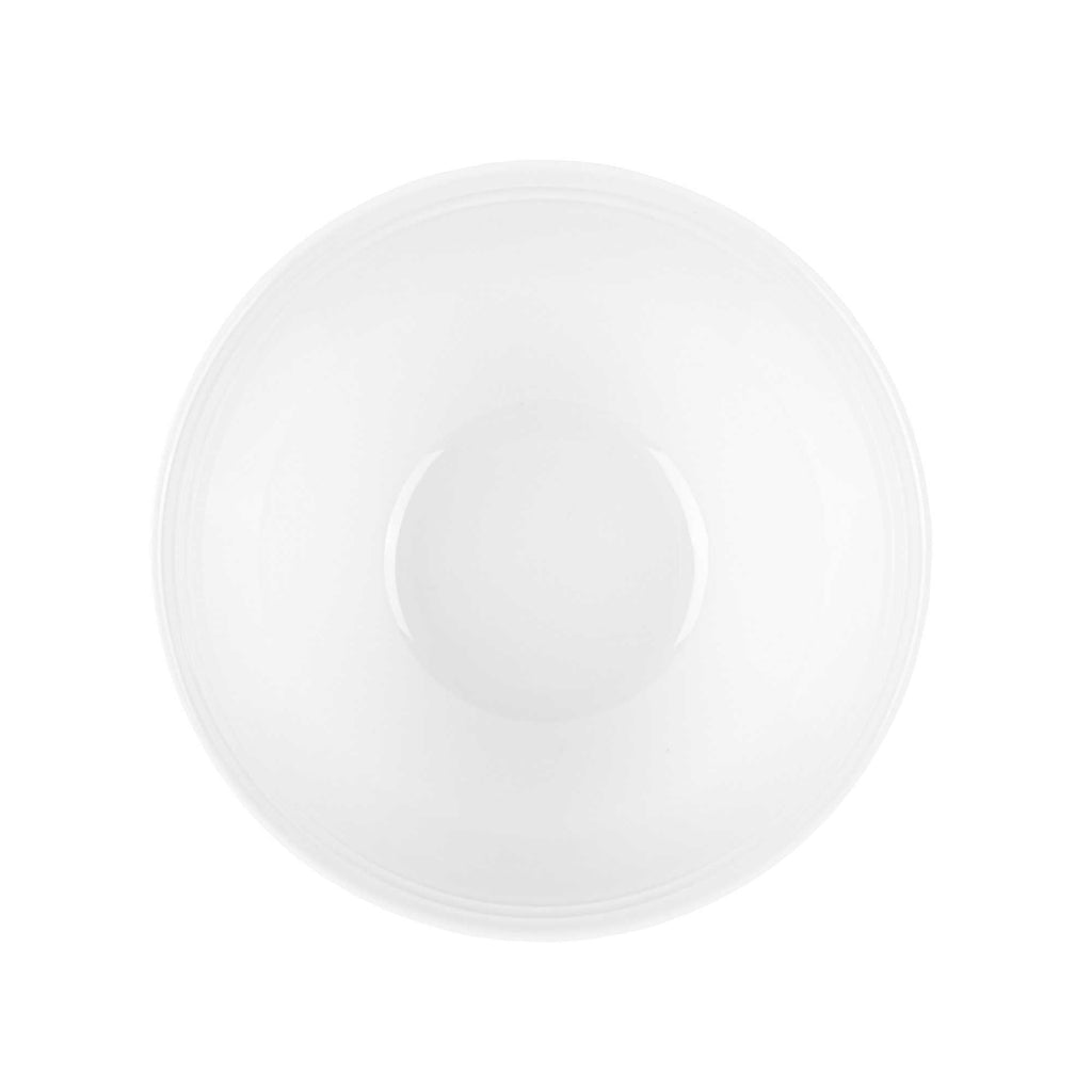Voga 16 oz Round White Melamine Small Bowl - Incline - 6" x 6" x 3" - 10 count box