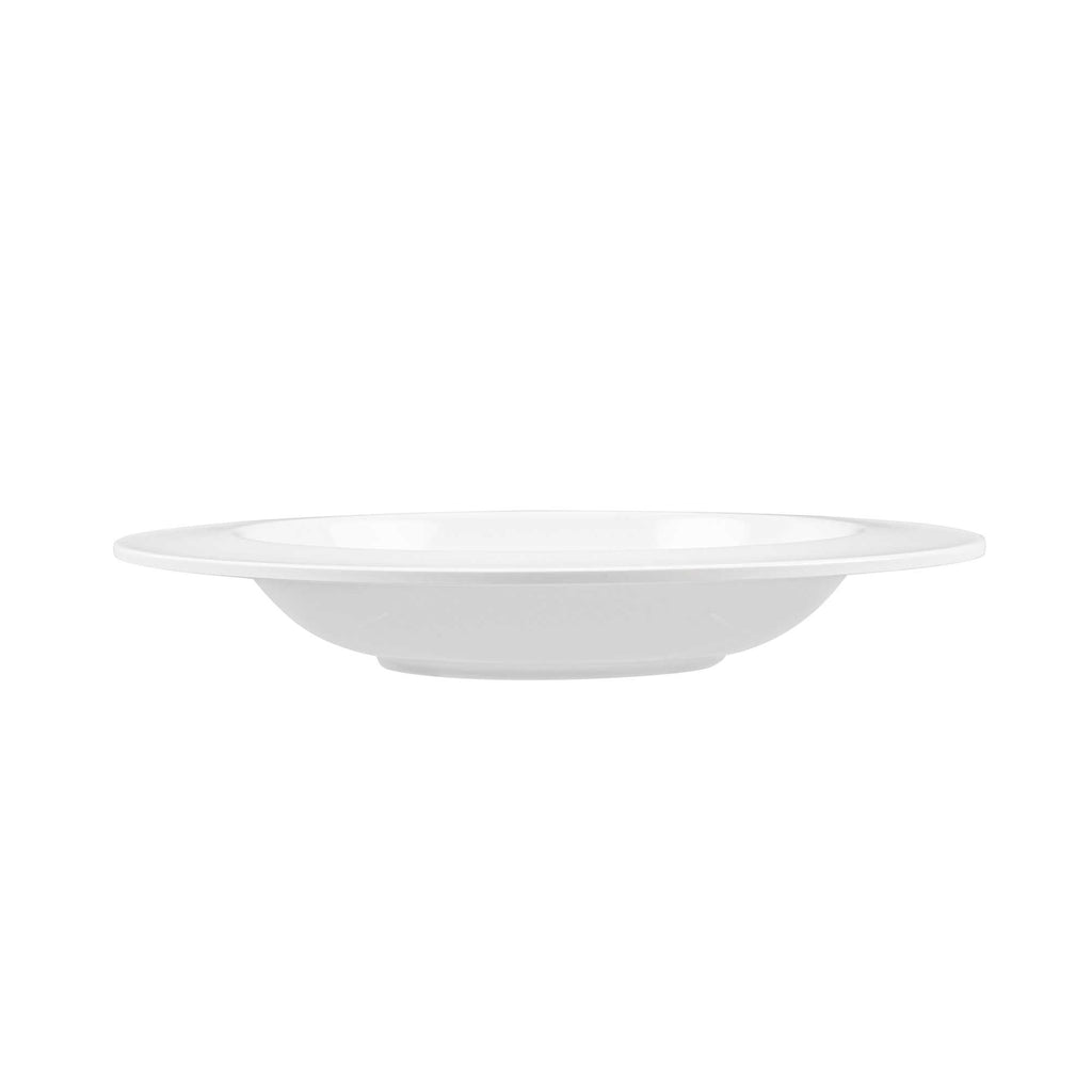 Voga 20 oz Round White Melamine Small Bowl - Classic - 10" x 10" x 1 1/2" - 10 count box