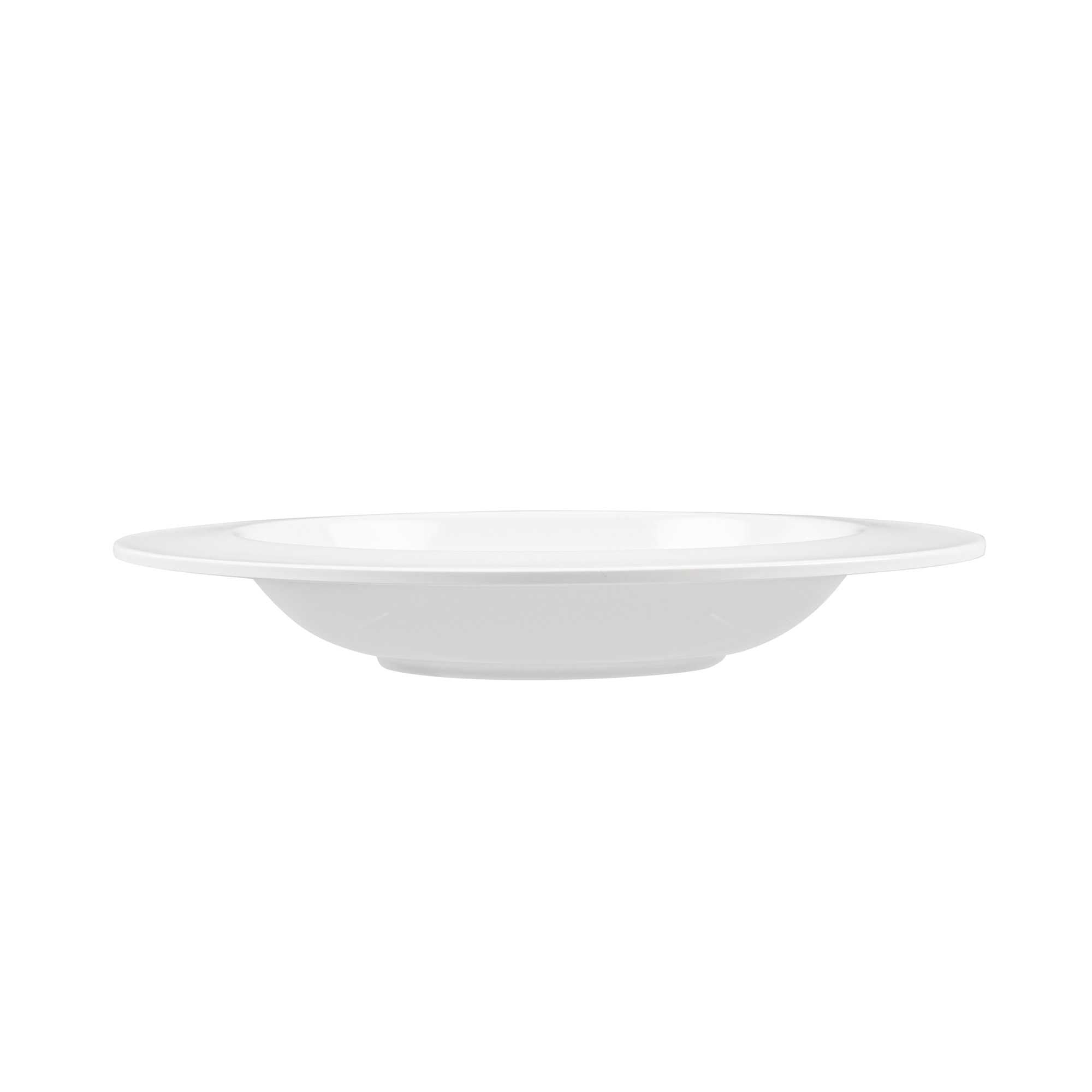 Voga 20 oz Round White Melamine Small Bowl - Classic - 10" x 10" x 1 1/2" - 10 count box