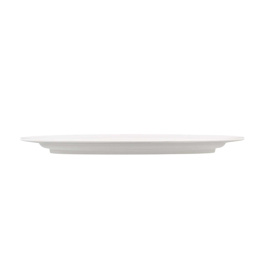Voga Oval White Melamine Serving Plate - 23" x 9" x 1 3/4" - 2 count box