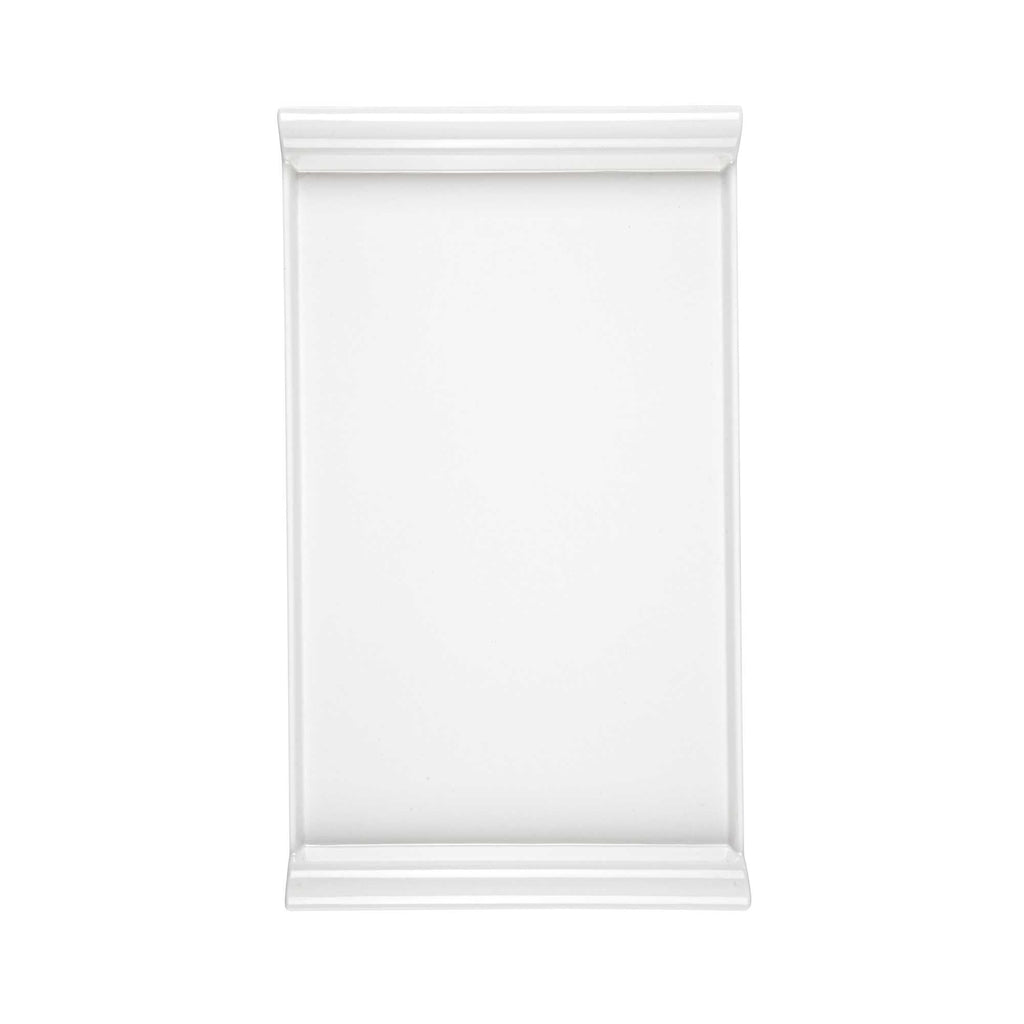 Voga Rectangle White Melamine Large Plate - Japonais - 14" x 8 1/4" x 1" - 10 count box