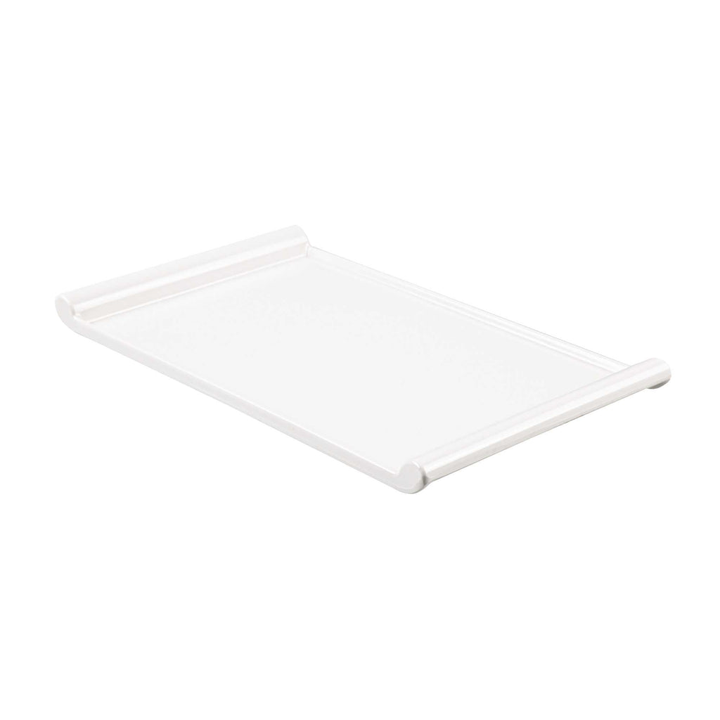 Voga Rectangle White Melamine Large Plate - Japonais - 14" x 8 1/4" x 1" - 10 count box
