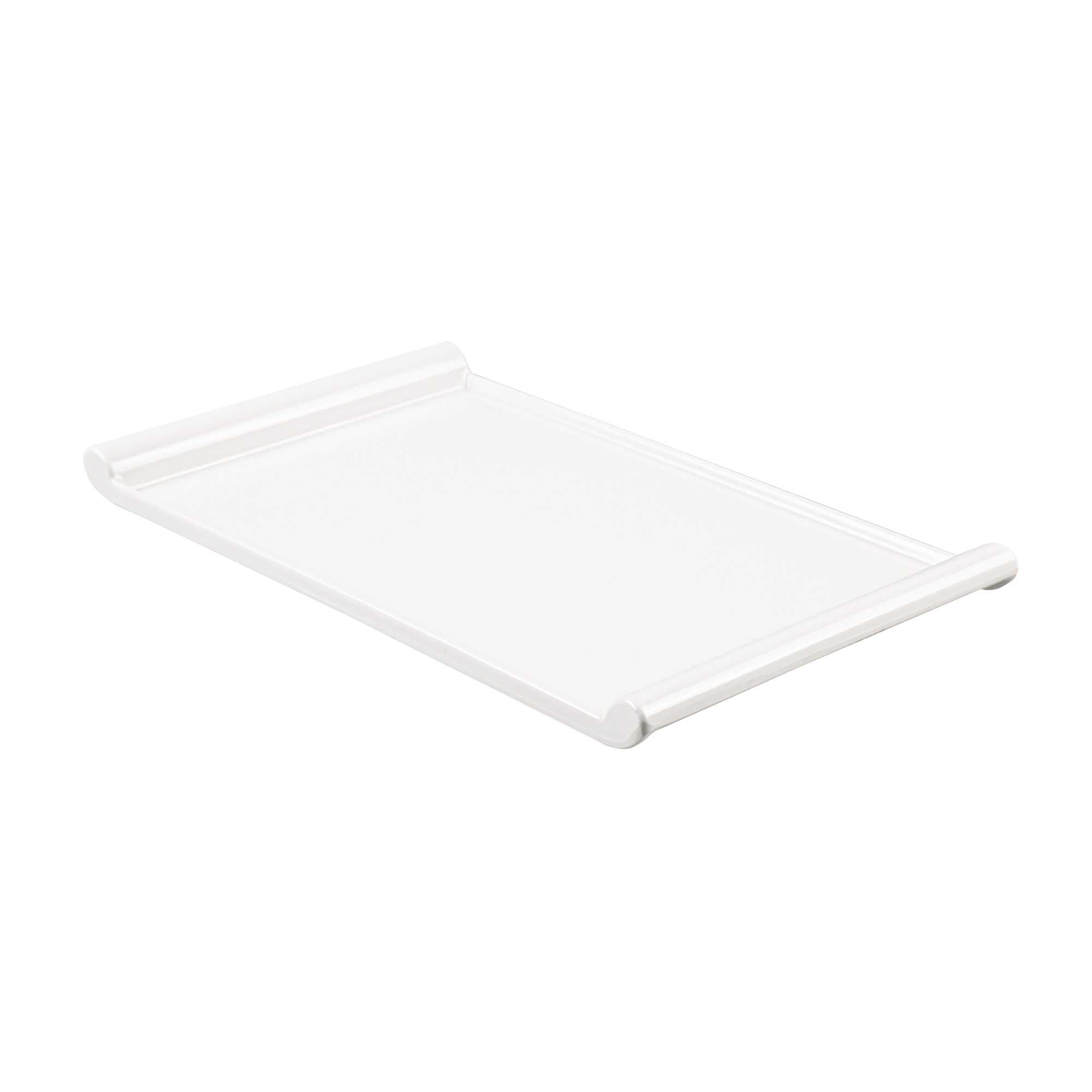 Voga Rectangle White Melamine Large Plate - Japonais - 14" x 8 1/4" x 1" - 10 count box