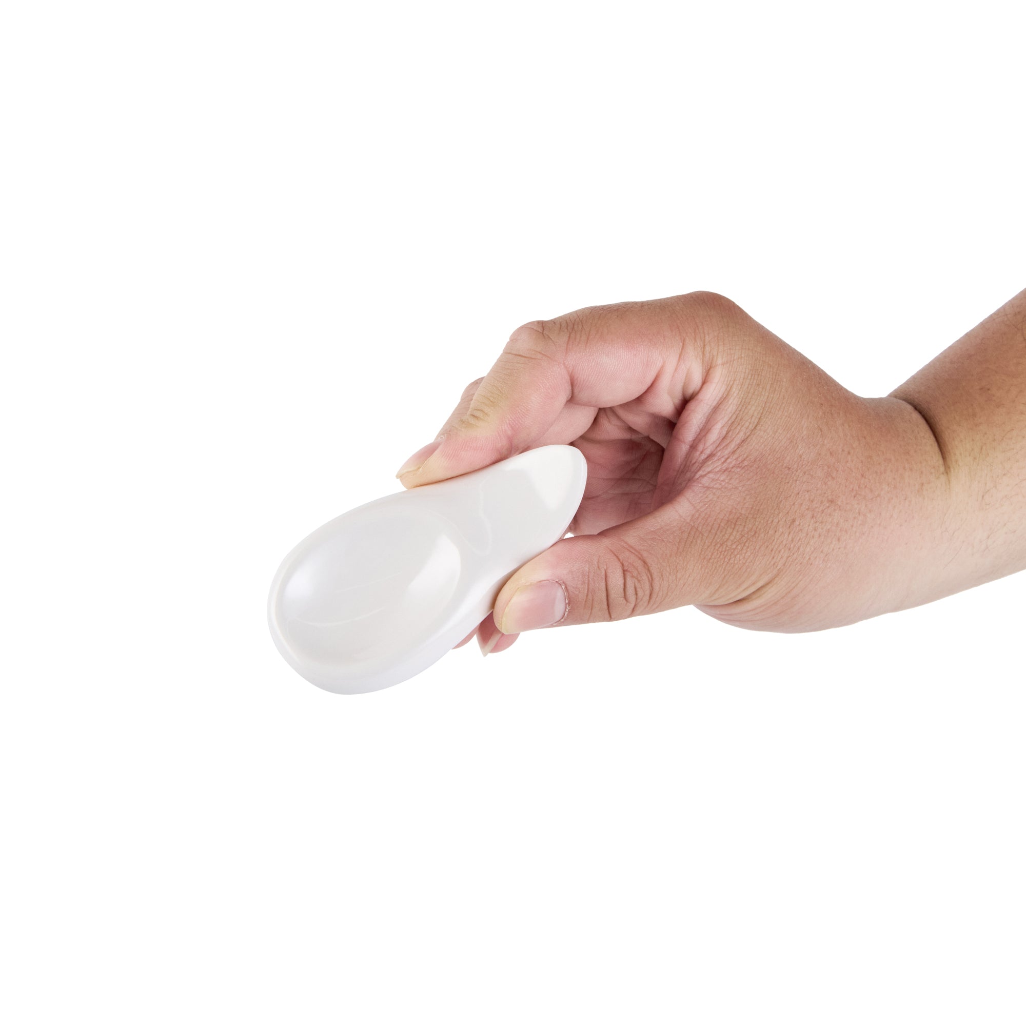 Voga White Melamine Chopstick and Spoon Rest - 3 1/2" x 2" x 3/4" - 10 count box