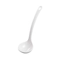 Voga 3 oz White Melamine Ladle - 10 1/2" x 2 1/4" x 2 1/4" - 10 count box