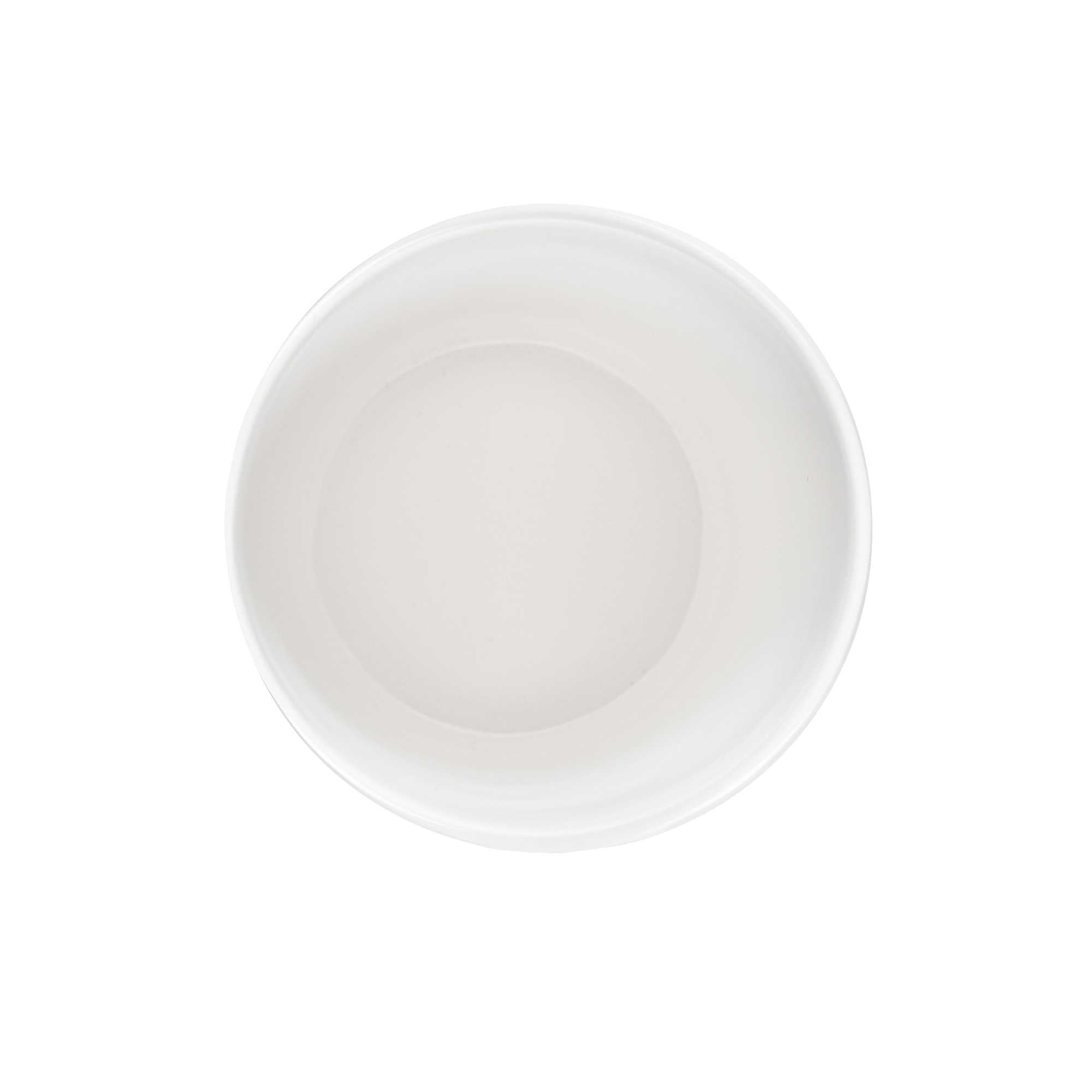 Voga 9 oz Round White Melamine Cup - Incline - 3" x 3" x 3" - 10 count box