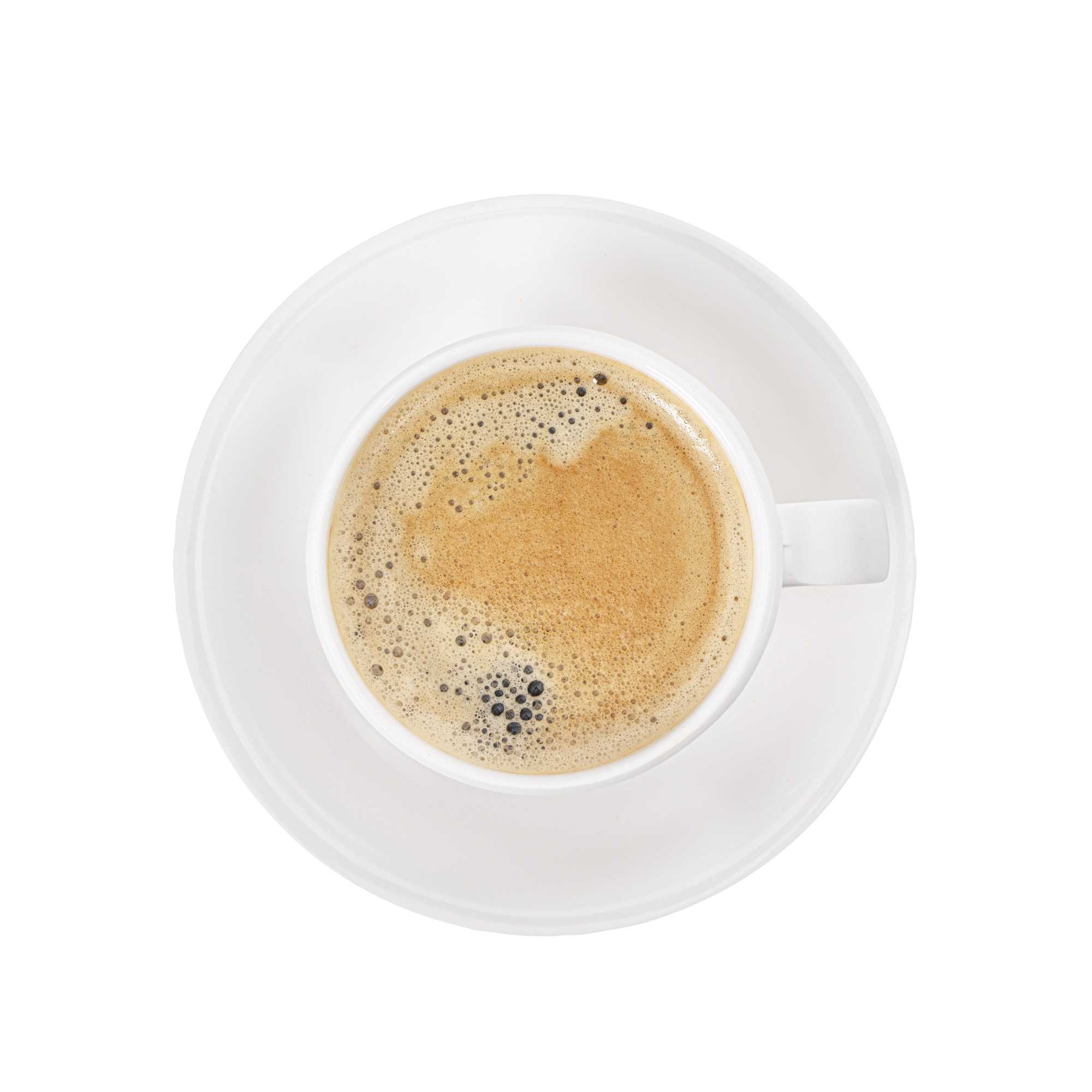 Voga 10 oz Round White Melamine Coffee Cup and Saucer Plate - 10 sets - 6" x 6" x 3" - 10 count box