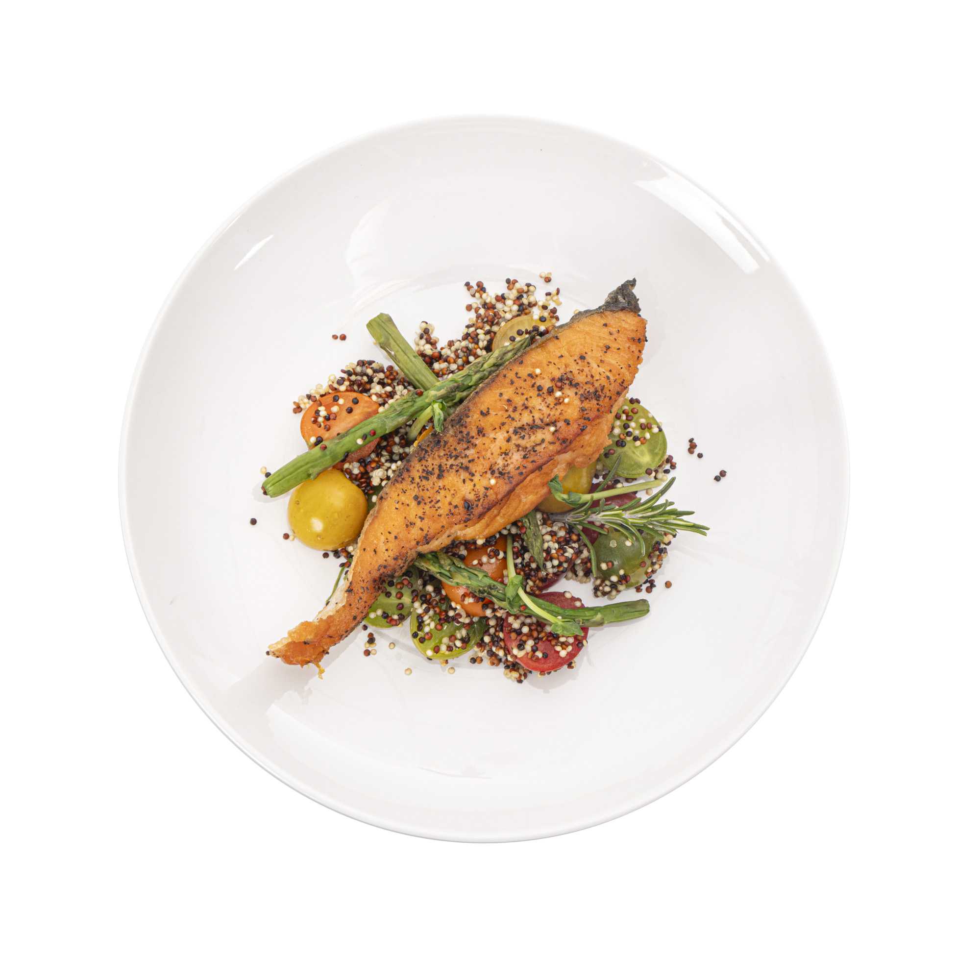 Voga Round White Melamine Large Plate - Classic, Rimless - 10" x 10" x 1" - 10 count box