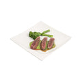 Voga Square White Melamine Small Plate - Flare - 8" x 8" x 3/4" - 10 count box