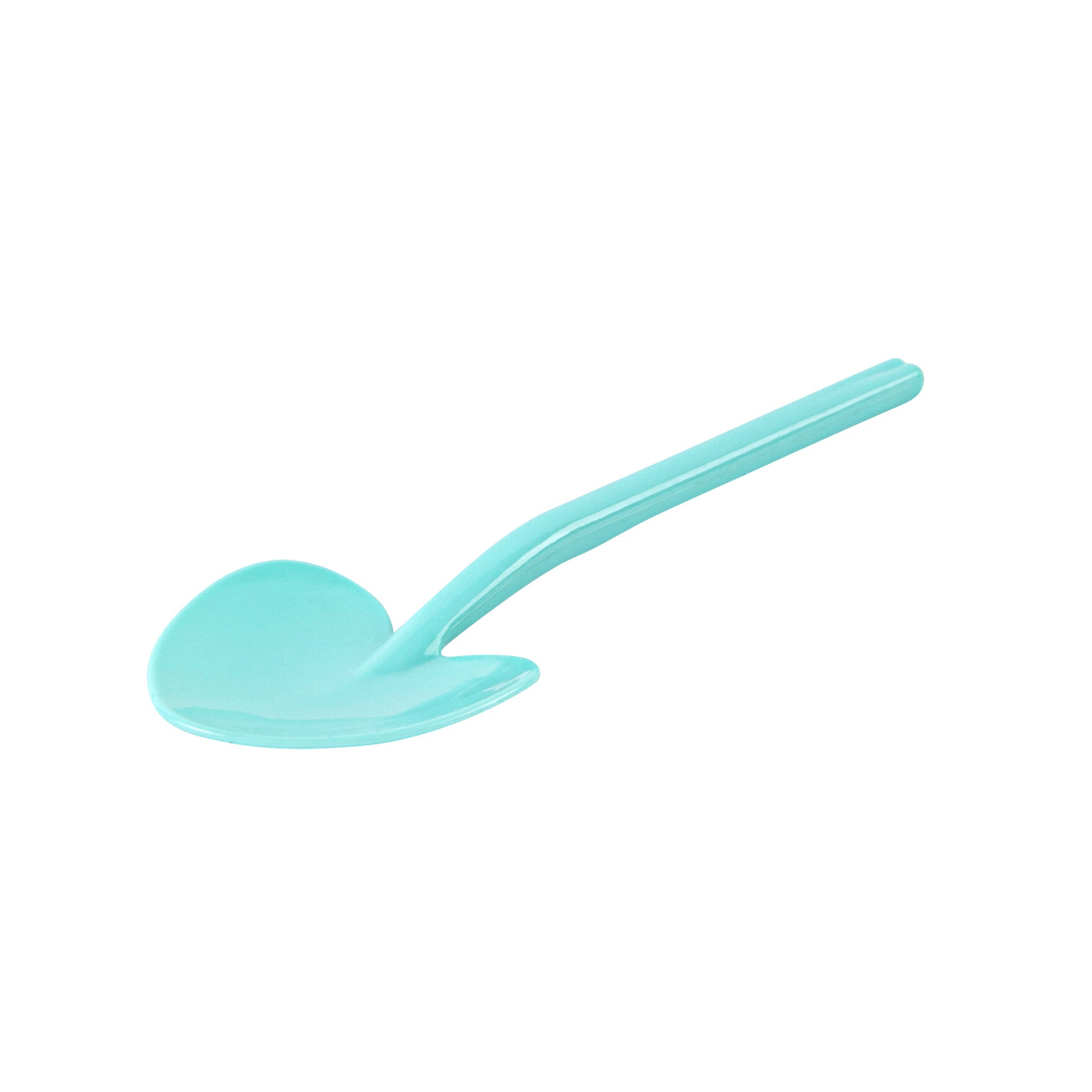 Coppetta Teal Plastic Love Shovel Spoon - 3 1/2" x 1 1/4" - 500 count box